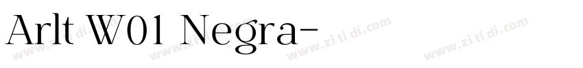 Arlt W01 Negra字体转换